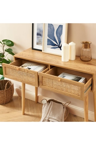 Console 2 tiroirs Ines - 100 x 80 x 35 cm