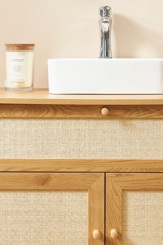 Armoire de toilette 2 portes Haida - 80 x 39,5 x 68 cm