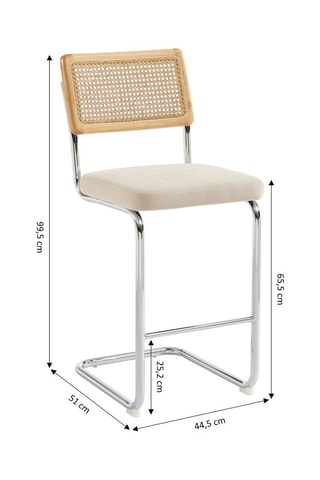 2 Tabourets Ella - 99,5 x 44,5 x 51 cm
