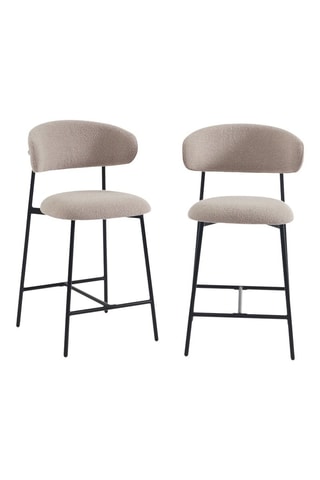 2 tabourets de bar Gally - 52 x 94 x 53 cm