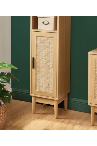 Colonne de salle de bain 1 porte Amana - Imitation bois