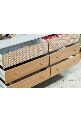 Commode 6 tiroirs Capucine - 150 x 80 x 39,5 cm