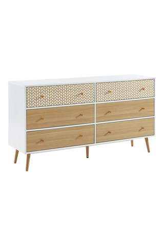 Commode 6 tiroirs Capucine - 150 x 80 x 39,5 cm