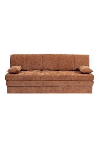 Banquette convertible Luma - Terracota - 3 places - Revêtement en tissu