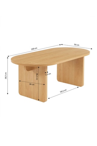 Table basse Affy - 100 x 50 x 38,5 cm