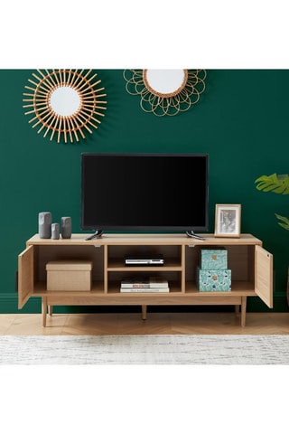 Meuble TV 2 portes Amana - 130 x 48,5 x 39,5 cm