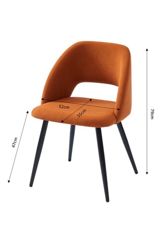 2 chaises Vintage -  Terracota