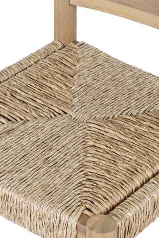 2 tabourets de bar en acacia Teva - 41,5 x 82 x 43 cm