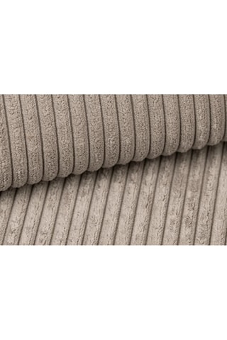 Canapé d'angle réversible convertible Teo - Grège - 4 places - En tissu velours côtelé