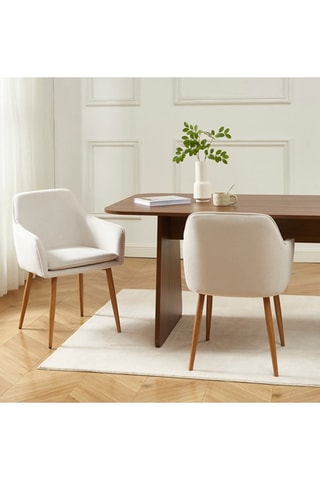 2 fauteuils Kalli - Ecru - En polyester