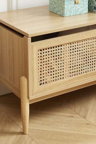 Coffre de rangement en rotin 1 tiroir Pablo - 74 x 47,5 x 40 cm