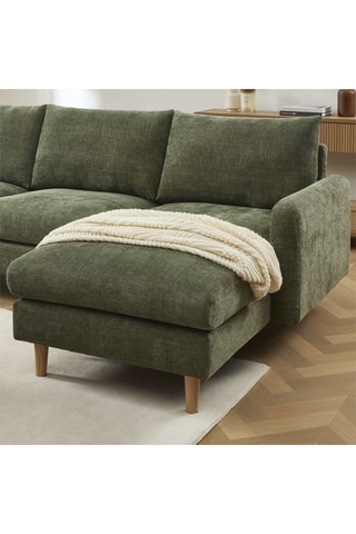 Canapé d'angle réversible Caliba -  Vert foncé - 4 places - En polyester