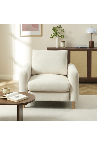 Fauteuil Caliba -  Beige -  En polyester