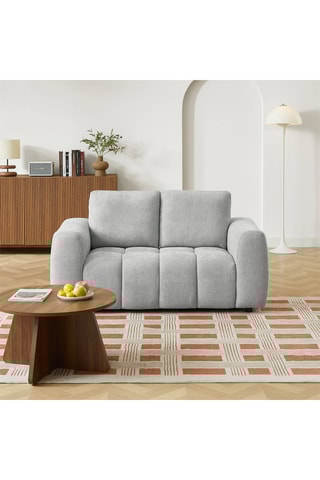 Canapé en bois  Kerea -  Gris clair - 2 places - En polyester