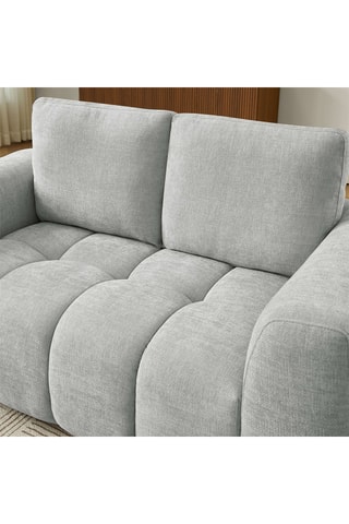 Canapé en bois  Kerea -  Gris clair - 2 places - En polyester