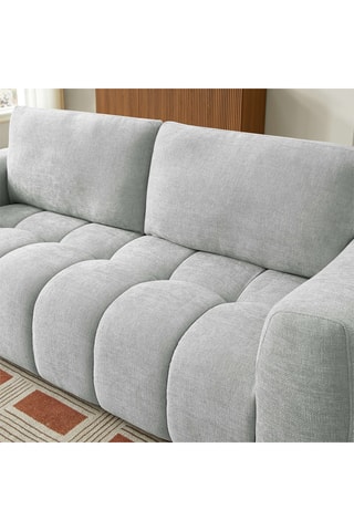 Canapé en bois Kerea -  Gris - 3 places - En polyester