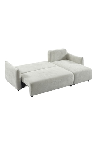 Canapé d'angle convertible  Nemea -  Gris - 4 places - En polyester