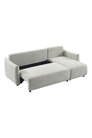Canapé d'angle convertible  Nemea -  Gris - 4 places - En polyester