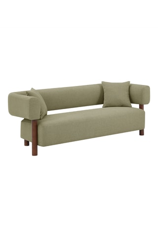 Canapé  Brazza -  Kaki - 3 places - En polyester