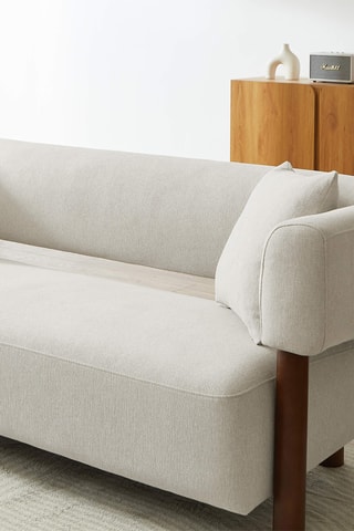 Canapé  Brazza -  Beige - 3 places - En polyester