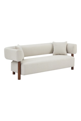 Canapé  Brazza -  Beige - 3 places - En polyester