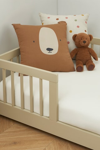 Lit enfant en pin massif avec sommier  Eden -  Couchage 70 x 140 cm