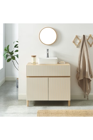 Meuble sous vasque - 2 portes Orca -  80 x 74,5 x 41 cm