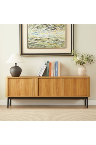 Meuble TV 3 portes  Ica -  150 x 40 x 55 cm