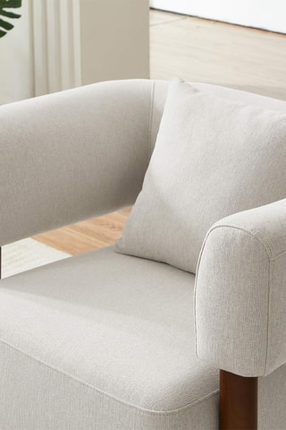 Fauteuil  Brazza -  Beige -  En polyester