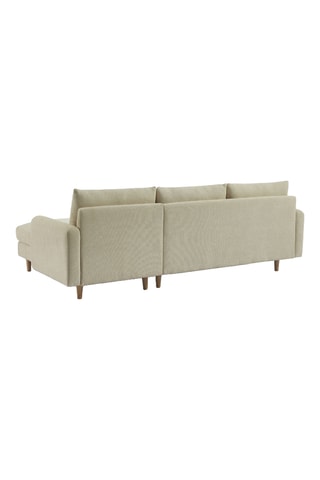 Canapé d'angle réversible Caliba -  Taupe - 4 places - En polyester
