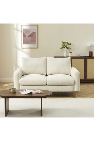 Canapé Caliba -  Beige - 2 places - En polyester