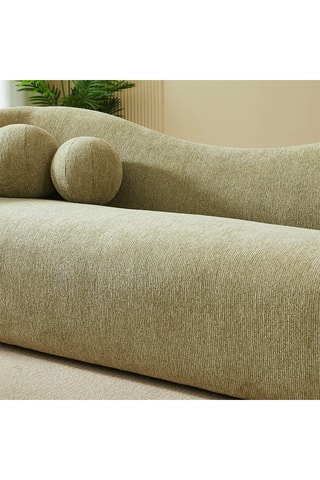 Canapé  en bois massif Bacala -  Kaki - 3 places - En polyester