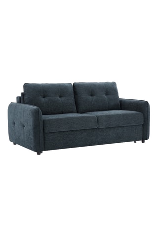 Canapé convertible en bois Impa -  Bleu canard - 3 places - En polyester