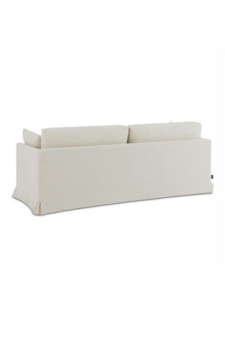 Canapé Jatoba -  Beige - 3 places - En lin et polyester