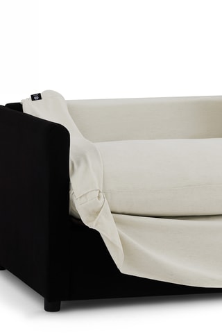 Canapé Jatoba -  Beige - 3 places - En lin et polyester