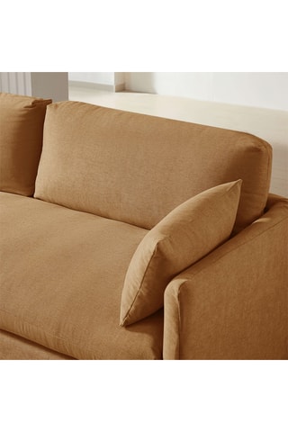 Canapé  Jatoba -  Orange - 3 places - En lin