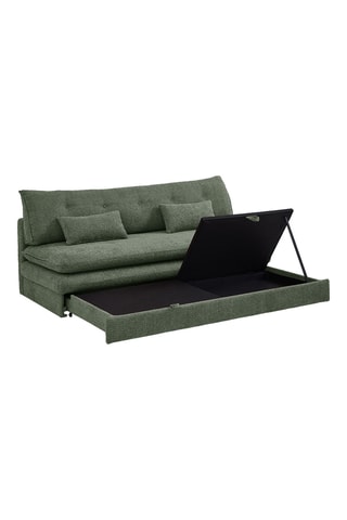 Canapé convertible  Kiara -  Vert foncé - 3 places - En polyester