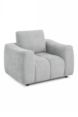 Fauteuil  en bois Kerea -  Gris clair - En polyester