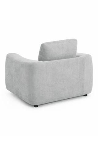 Fauteuil  en bois Kerea -  Gris clair - En polyester