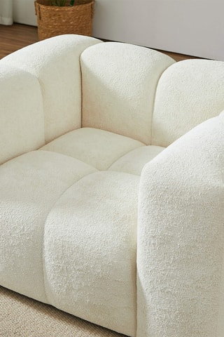 Fauteuil  en bois Tasta -  Beige - En tissu