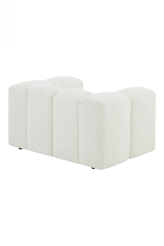 Fauteuil  en bois Tasta -  Beige - En tissu