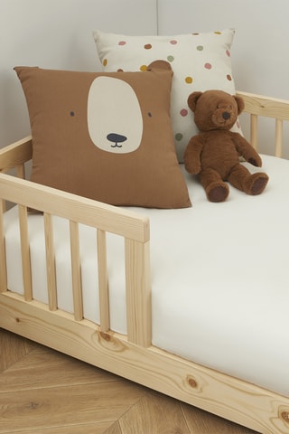 Lit enfant en pin massif avec sommier  Eden -  Couchage 70 x 140 cm