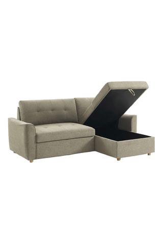 Canapé d'angle convertible  Tamara -  Gris - 4 places - En polyester