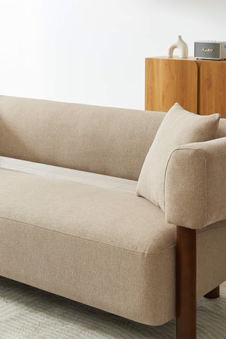 Canapé  Brazza -  Beige - 3 places - En polyester