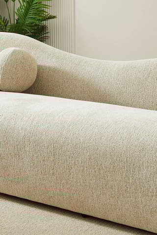 Canapé en bois massif Bacala -  Taupe - 3 places - En polyester