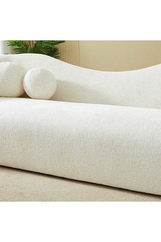 Canapé en bois massif Bacala -  Beige - 3 places - En polyester