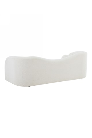 Canapé en bois massif Bacala -  Beige - 3 places - En polyester