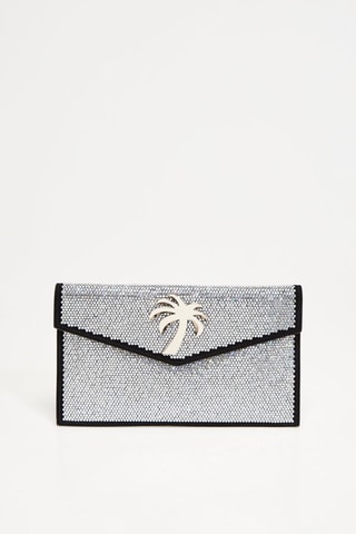 Geitenleren Clutch - Zilverkleurig