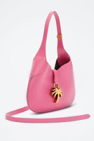 Leren Schoudertas  Roze