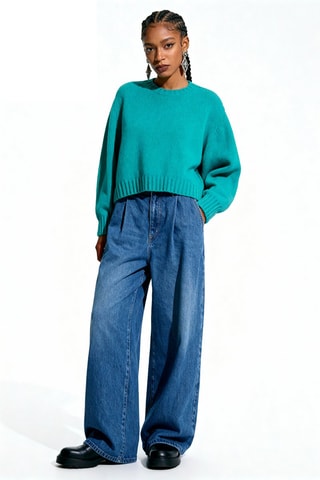 Wollen Trui - Turquoise